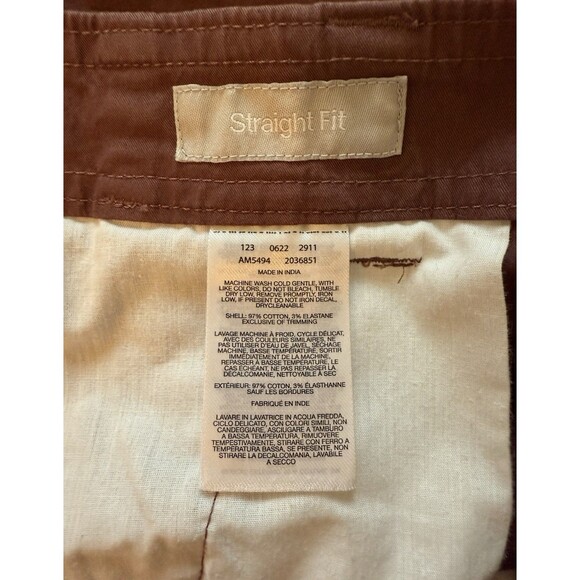 Columbia Mens Burgundy Straight‎ Fit Casual Shorts Size 34 - Picture 4 of 9